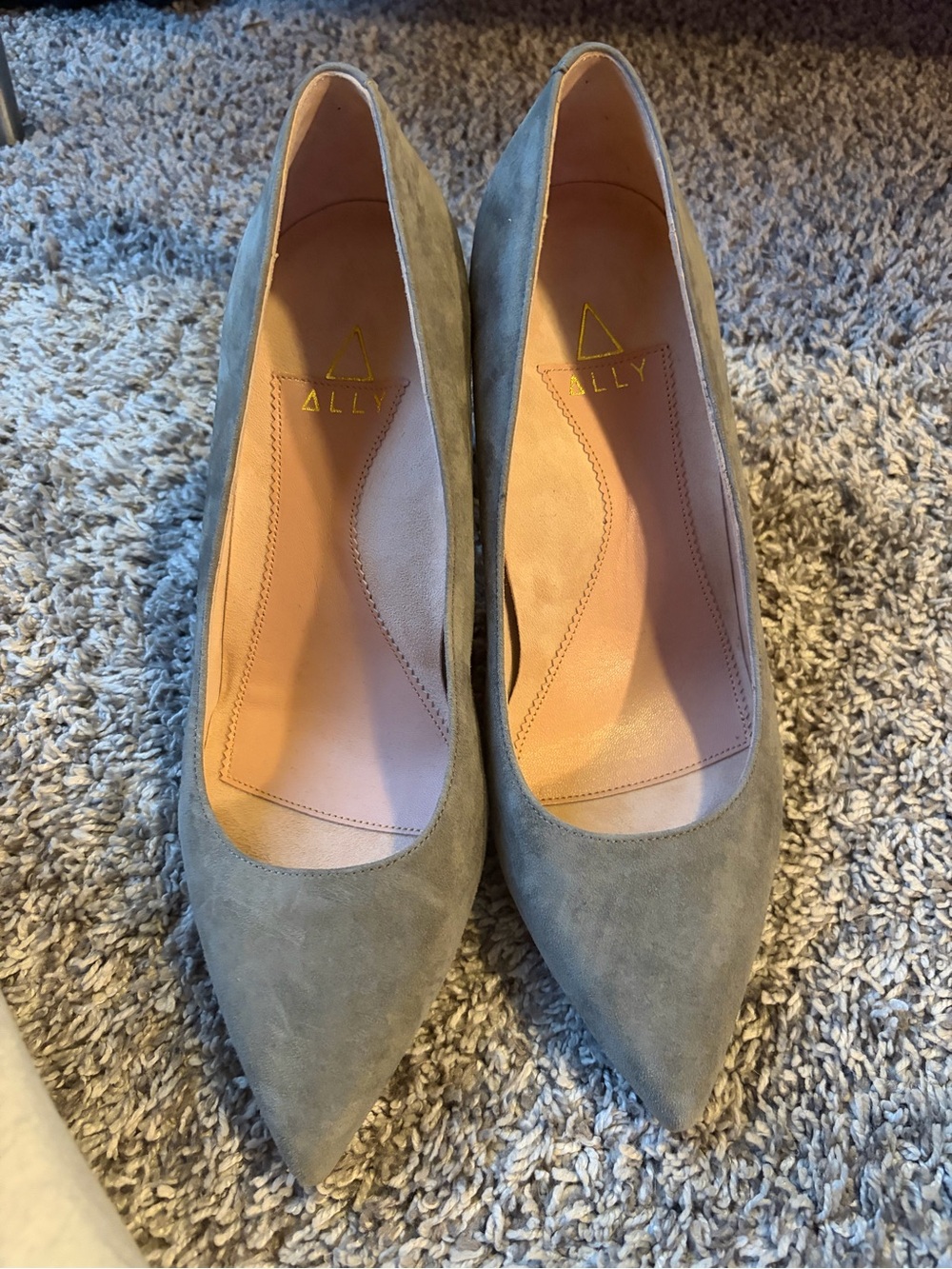 Ally Seize the Gray Suede Heels